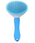 Self-cleaning pet hair remover brush: grooming tool for dogs and cats - dematting comb Blue - IHavePaws