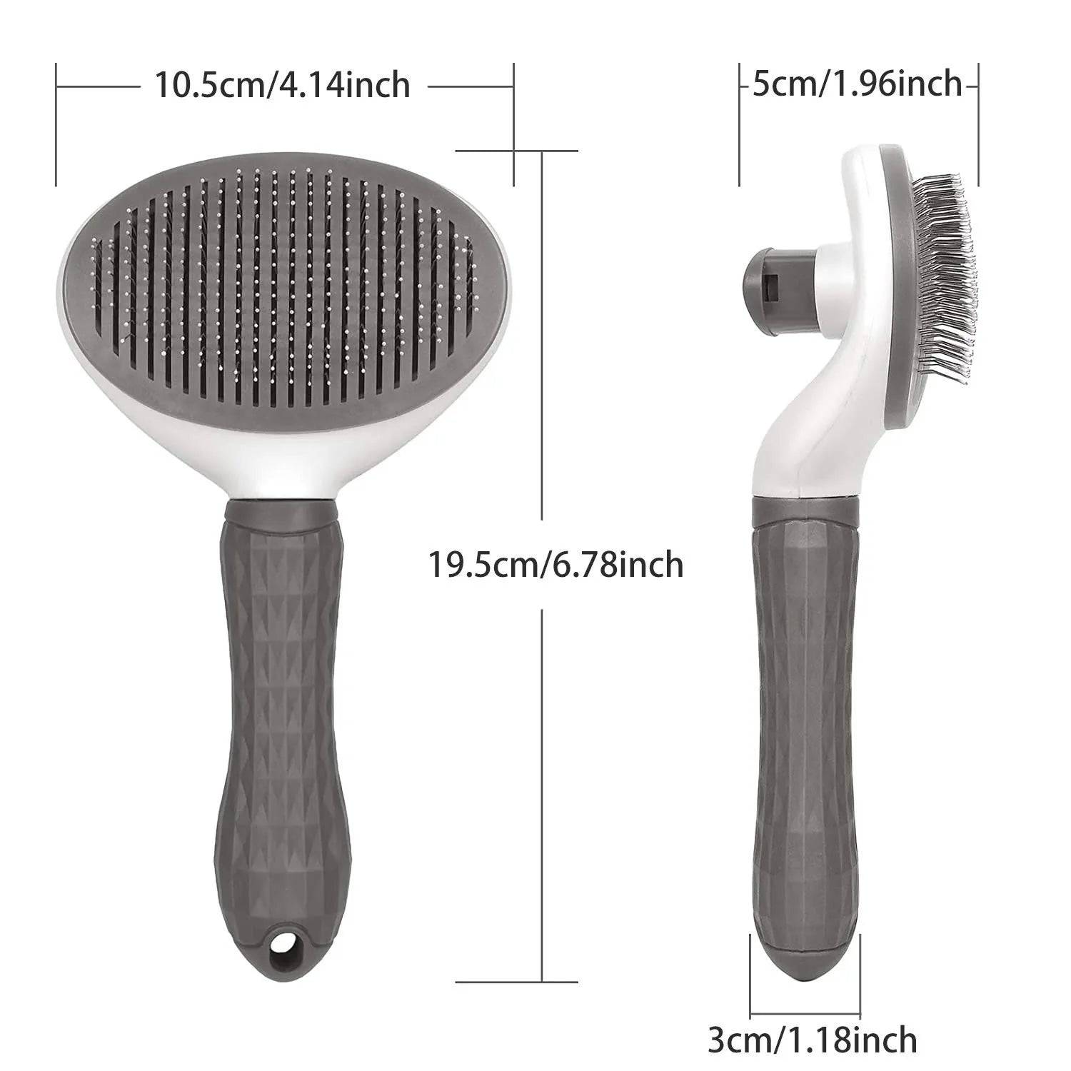 Self-cleaning pet hair remover brush: grooming tool for dogs and cats - dematting comb - IHavePaws
