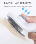Self-cleaning pet hair remover brush: grooming tool for dogs and cats - dematting comb Gray - IHavePaws