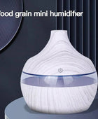 SereniMist Wood Grain USB Humidifier: Tranquil Atmosphere On-Demand! 🌿 White - IHavePaws