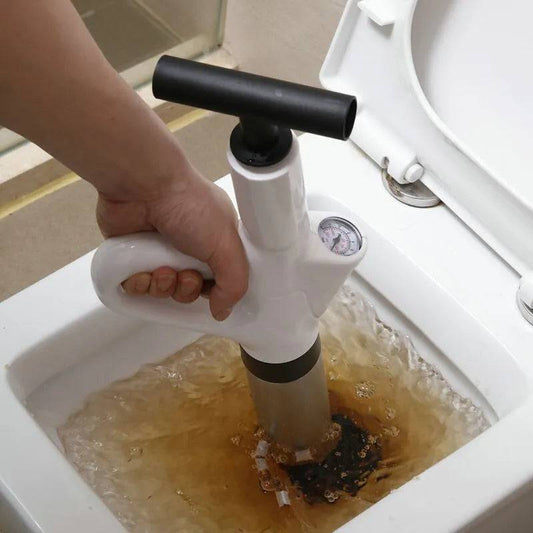 Stainless Steel Toilet Pipe Dredger Pneumatic Household High-Pressure Tool Set - IHavePaws