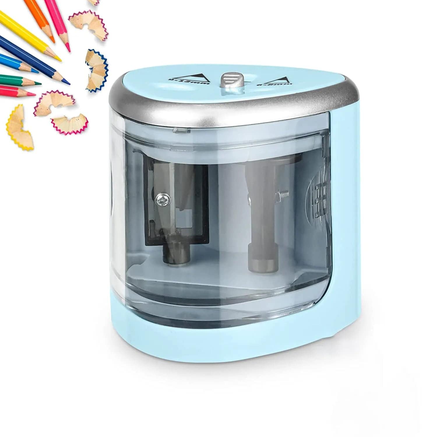 Two-hole Electric Pencil Sharpener Blue - IHavePaws
