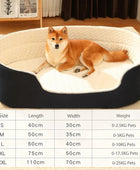 Sherpa Fleece Pet Bed White without mat / S - IHavePaws