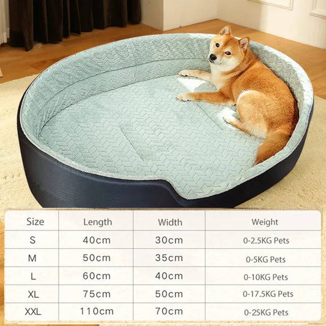Sherpa Fleece Pet Bed Blue without mat / S - IHavePaws