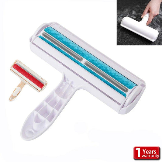 Ultimate Pet Hair Remover: 2-in-1 Roller & Brush for Effortless Cleaning on Furniture, Clothes, and More Blue - IHavePaws