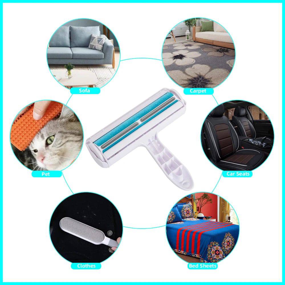 Ultimate Pet Hair Remover: 2-in-1 Roller & Brush for Effortless Cleaning on Furniture, Clothes, and More - IHavePaws