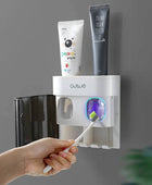 Wall-mounted Toothbrush Holder With 2 Toothpaste Dispenser Toothpaste squeezer - IHavePaws