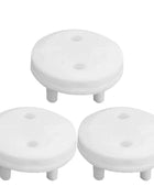 White Electrical Safety Socket Protective Cover 3pcs - IHavePaws