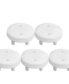 White Electrical Safety Socket Protective Cover 5pcs - IHavePaws