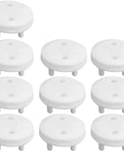 White Electrical Safety Socket Protective Cover 10pcs - IHavePaws