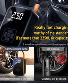 Wireless Car Air Compressor Electric Tire Inflator Pump for Motorcycle Bicycle Boat AUTO Tyre Balls Black - IHavePaws