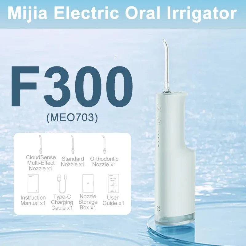XIAOMI MIJIA Electric Oral Irrigator F300 - Portable Water Pick Flosser for Teeth Whitening and Cleaner Green - IHavePaws